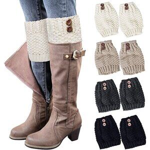 𝅺cute Knee High Socks Covers Warm Stockings Boots Dress Casual Winter Fall NWT